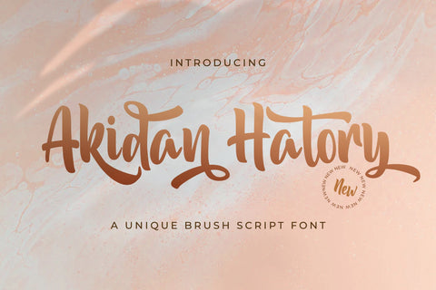 Akidan Hatory - Bold Script Font Font StringLabs 