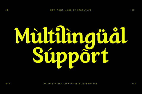 Akilvan Typeface Font Storytype Studio 