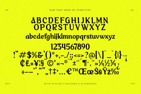 Akilvan Typeface Font Storytype Studio 