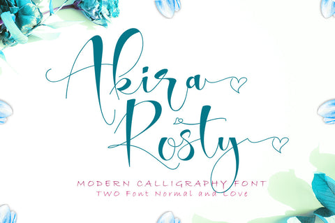 Akira Rosty Font gatype 