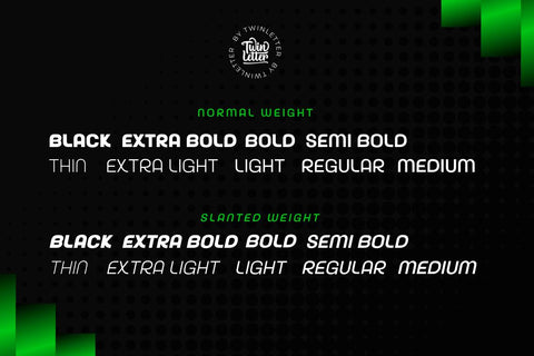 Akuina Font twinletter 