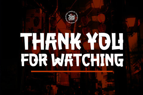 AKUMARU - Japanese style font Font twinletter 