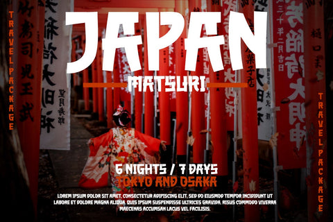 AKUMARU - Japanese style font Font twinletter 