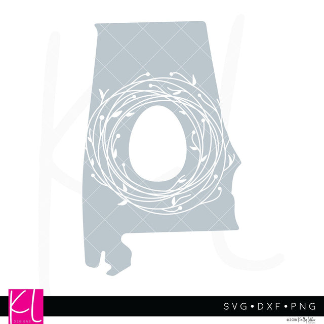 Alabama Easter Monogram SVG Kelly Lollar Designs 