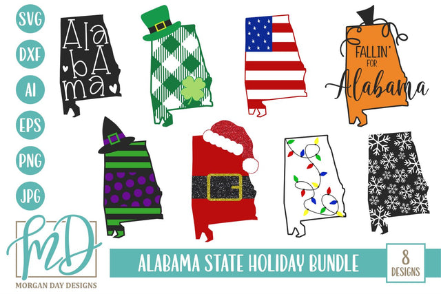 Alabama Holiday Bundle SVG Morgan Day Designs