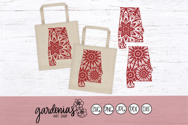 Alabama Mandala SVG Gardenias Art Shop 