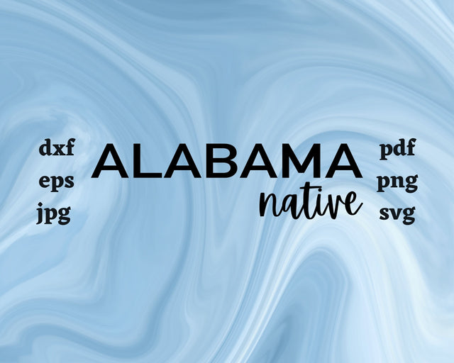 Alabama Native SVG Cut File SVG Northern Light SVG 