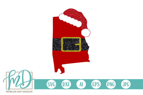 Alabama Santa SVG Morgan Day Designs 