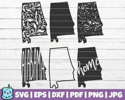 Alabama State SVG MintyMarshmallows 