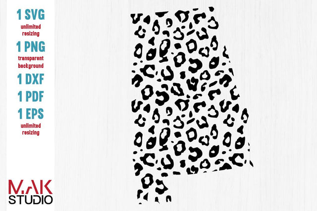 Alabama svg, Leopard svg, Alabama leopard svg, Cheetah svg, Cheetah Alabama svg, Alabama cut file SVG MAKStudion 