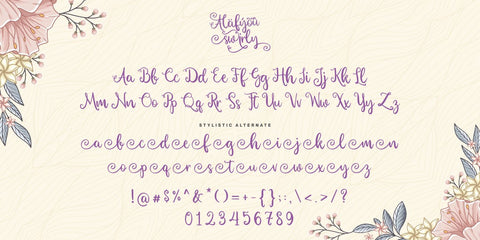 Alafyou Swirly Font Allouse.Studio 
