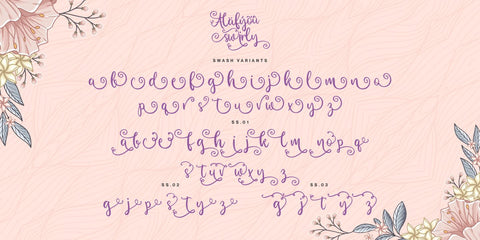 Alafyou Swirly Font Allouse.Studio 