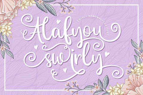 Alafyou Swirly Font Allouse.Studio 