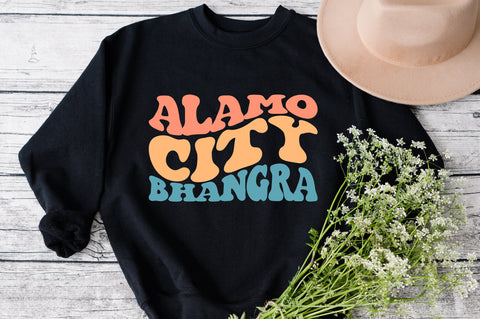 Alamo City Bhangra svg, wavy style svg, EPS PNG Cricut Instant Download SVG Fauz 