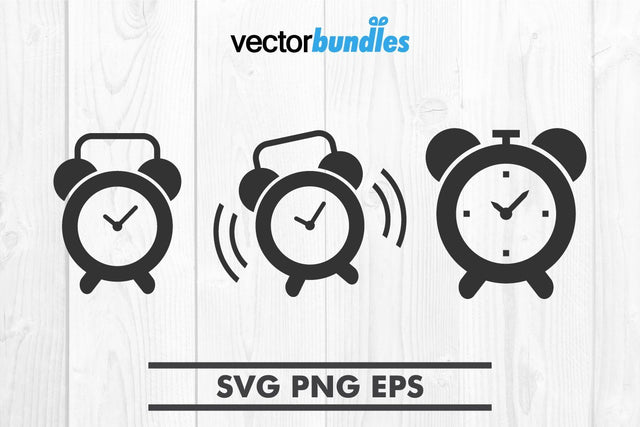 Alarm clock clip art svg SVG vectorbundles 