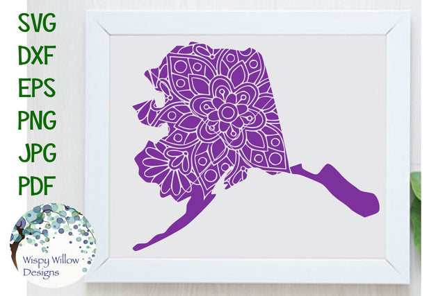 Alaska Mandala SVG Wispy Willow Designs 