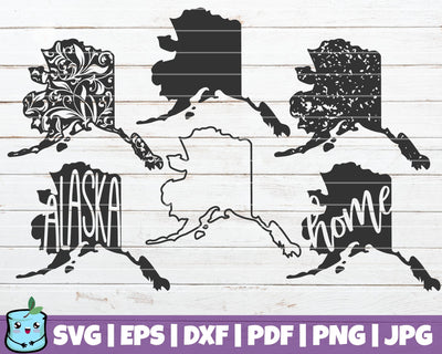 Alaska State SVG MintyMarshmallows 