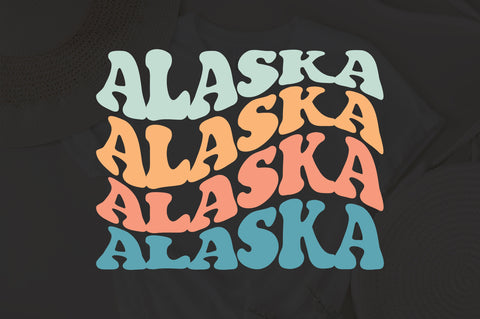 Alaska svg, Love Alaska Svg, Alaska Shirt Svg, Shirt Cricut, Alaska Cut File, Wavy Stacked Svg, Svg For Shirts, Instant Download SVG Fauz 