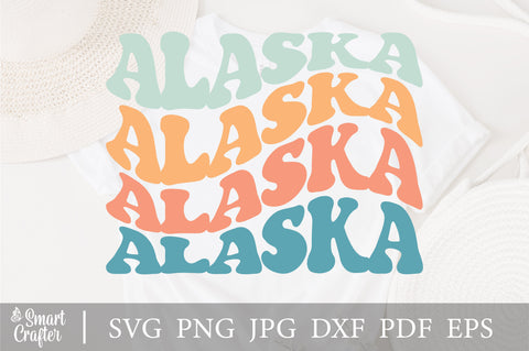 Alaska svg, Love Alaska Svg, Alaska Shirt Svg, Shirt Cricut, Alaska Cut File, Wavy Stacked Svg, Svg For Shirts, Instant Download SVG Fauz 