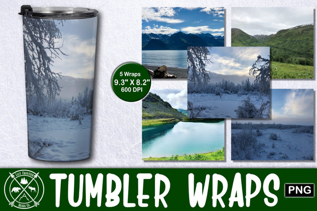 Alaskan Tumbler Wrap Vol. 1 Sublimation Bundle|Tumbler Sublimation Last Frontier Design Co. 