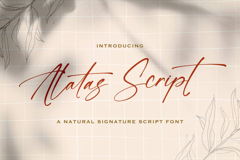 Alatas Script - Signature Script Font Font StringLabs 