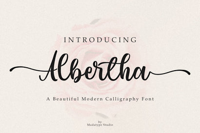 Albertha Font Madatype Studio 