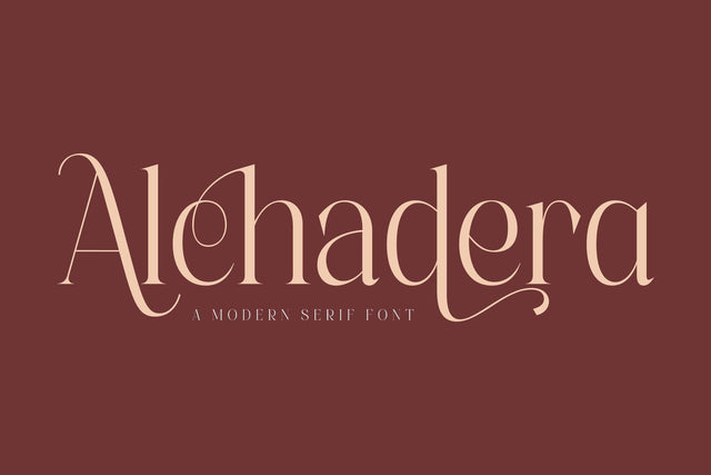 Alchadera Typeface Font Storytype Studio 