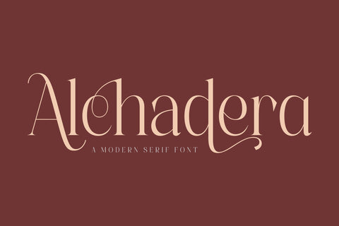 Alchadera Typeface Font Storytype Studio 