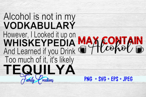 Alcohol Bundle SVG Family Creations 