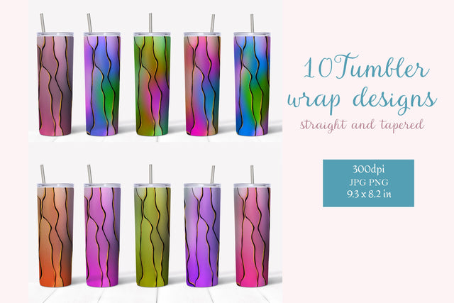 Alcohol ink 20oz tumbler sublimation wrap designs bundle Sublimation LuckyTurtleArt 