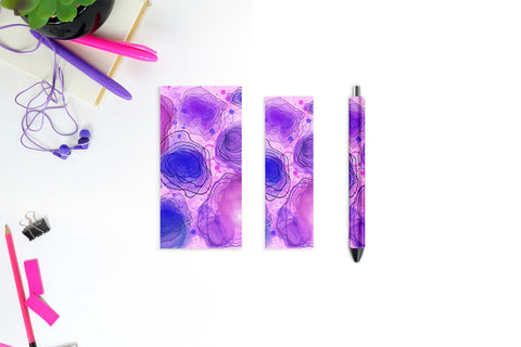 Alcohol Ink Flower, Pen Wrap Sublimation Sublimation Natasha Prando 