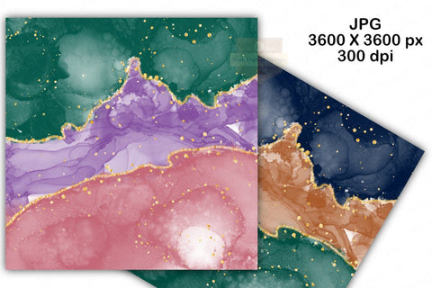 Alcohol Ink Gold Glitter Digital Paper Backgrounds Digital Pattern SineDigitalDesign 