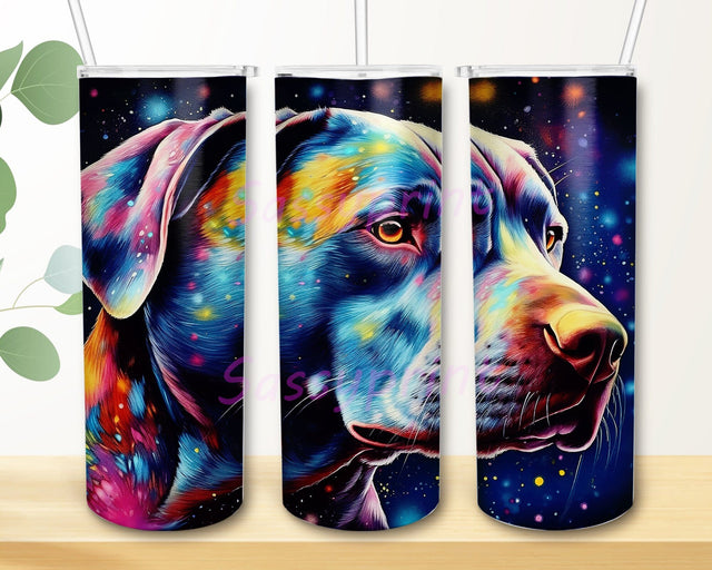 Alcohol Ink Pit Bull 20oz Skinny Tumbler Png, Dog Lover Tumbler, Rainbow Alcohol Ink Pit Bull Tumbler Wrap, Dog Lover Gifts, Pit Bull Tumbler Sublimation sassyprint 