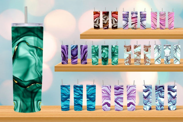 Alcohol Ink Tumbler Sublimation Sublimation SvgOcean 