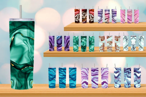 Alcohol Ink Tumbler Sublimation Sublimation SvgOcean 