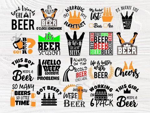 Alcohol SVG Bundle, Beer Shirt Svg, Drinking Svg SVG TonisArtStudio 