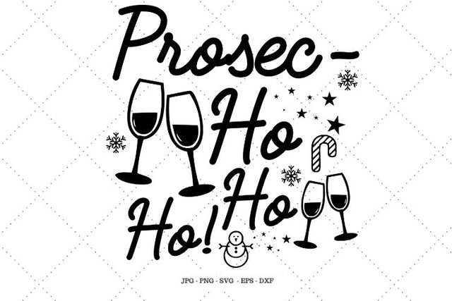 Alcohol Svg, Prosecco Gift, Funny Christmas Svg, Christmas Prosecco, Alcohol Gift, Mini Wine Bottle, Wine Bottle Label SVG SVG Digital Designer 