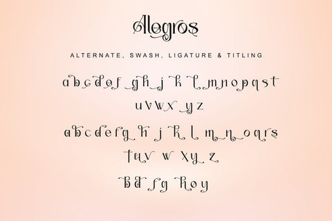 Alegros Font Letterara 