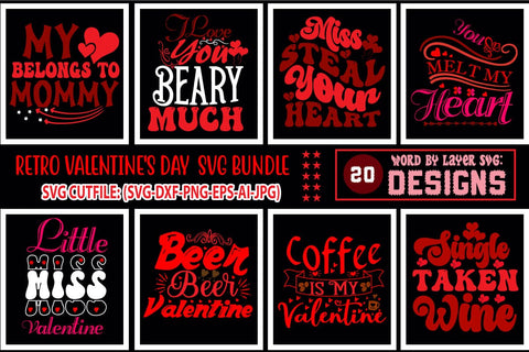 alentines Day SVG Bundle, Kids Valentines Svg, Cricut Files, Sublimation Designs, Valentine Quotes, Svg Cut Files, Heart Svg, Love Svg SVG Blessedprint 