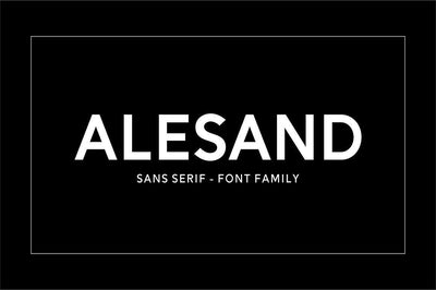 Alesand Font Family Font Solidtype 