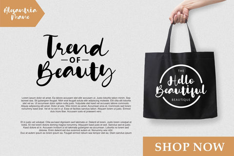 Alesantria Mane Font Allouse.Studio 