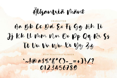 Alesantria Mane Font Allouse.Studio 