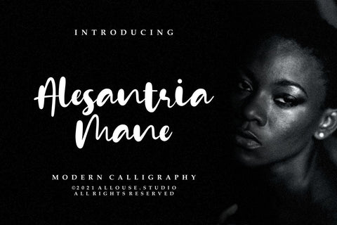 Alesantria Mane Font Allouse.Studio 