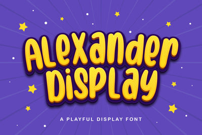 Alexander Display - Playful Display Font Font StringLabs 