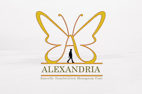 Alexandria monogram Font Sulthan studio 