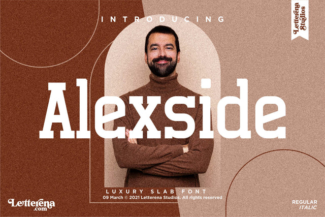 Alexside Font Letterena Studios 
