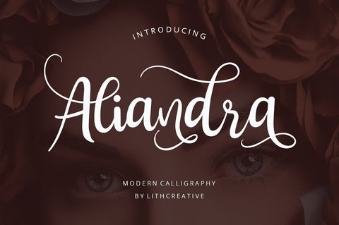 Aliandra Beautiful Font Font Lyth Creative 