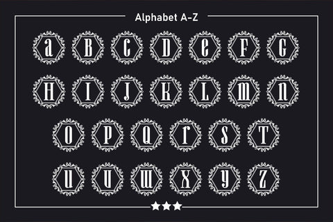 Alice Monogram Decorative Fonts Font Fox7 By Rattana 