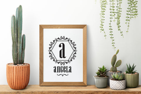 Alice Monogram Decorative Fonts Font Fox7 By Rattana 