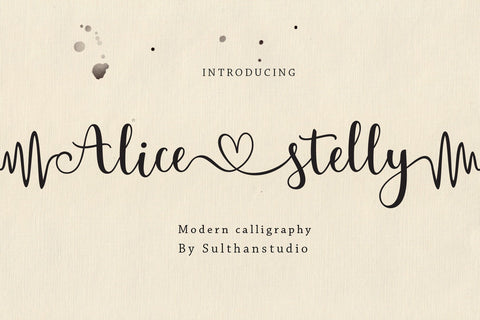 Alice stelly Font Sulthan studio 
